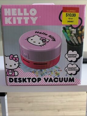 Hello Kitty Pink mini Desktop Vacuum - Compact Handheld